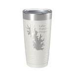 Lake Stanley Draper Map Tumbler Travel Mug Insulated Laser Engraved Coffee Cup Oklahoma 20 oz