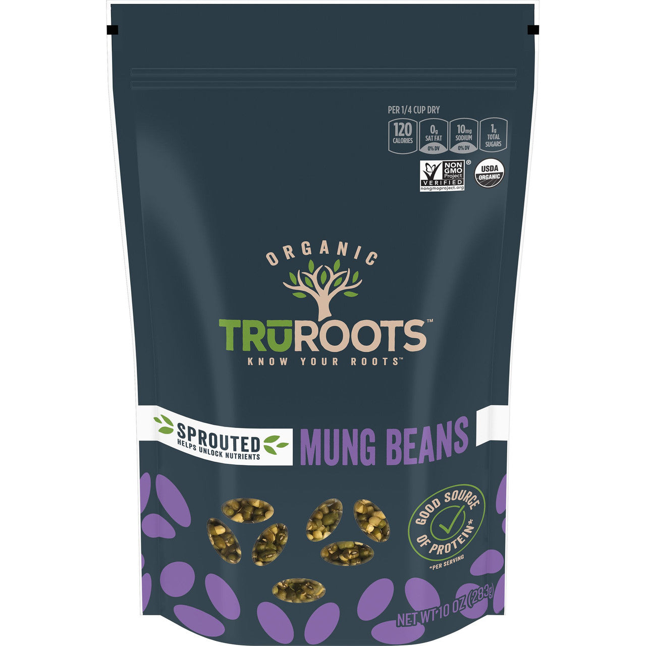 TruRoots Sprouted Mung Beans (6x10 Oz)-1