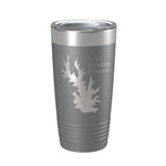 Lake Stanley Draper Map Tumbler Travel Mug Insulated Laser Engraved Coffee Cup Oklahoma 20 oz