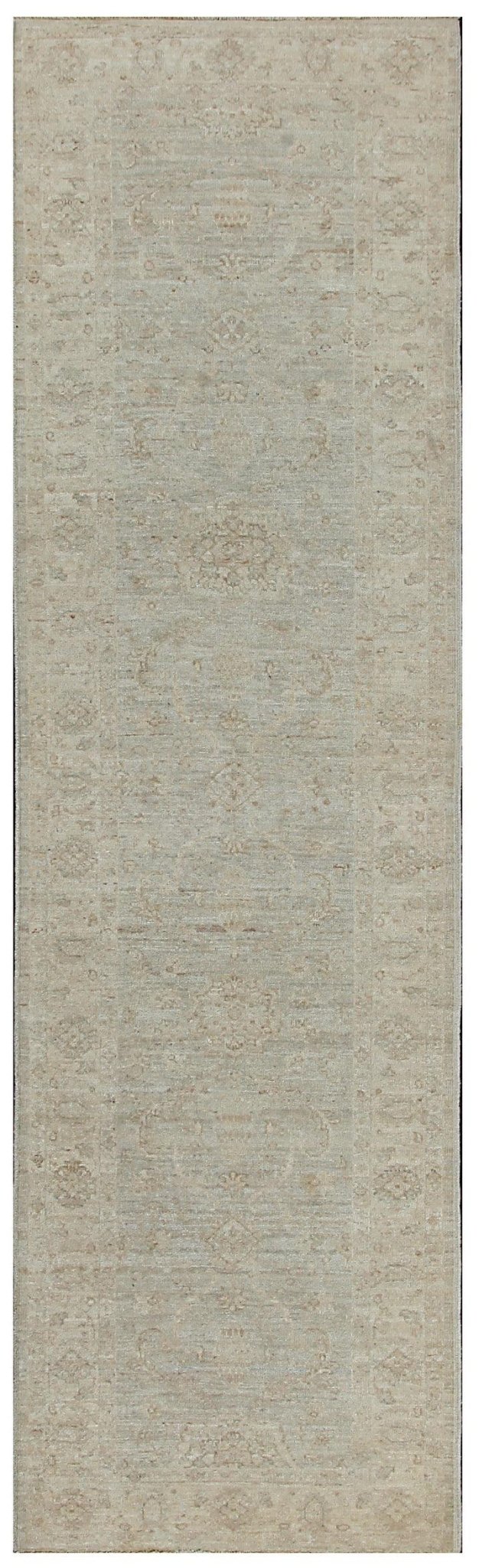 Canvello Ferehan Hand-Knotted Lamb's Wool Runner- 2'9" X 9'8"