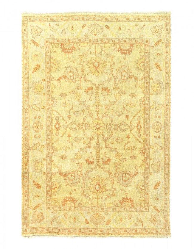 Canvello Fine Hand Knotted Oushak Design Rug - 6' x 9'-0