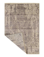 Canvello Ivory Erased Modern Rug - 6' X 9'-1