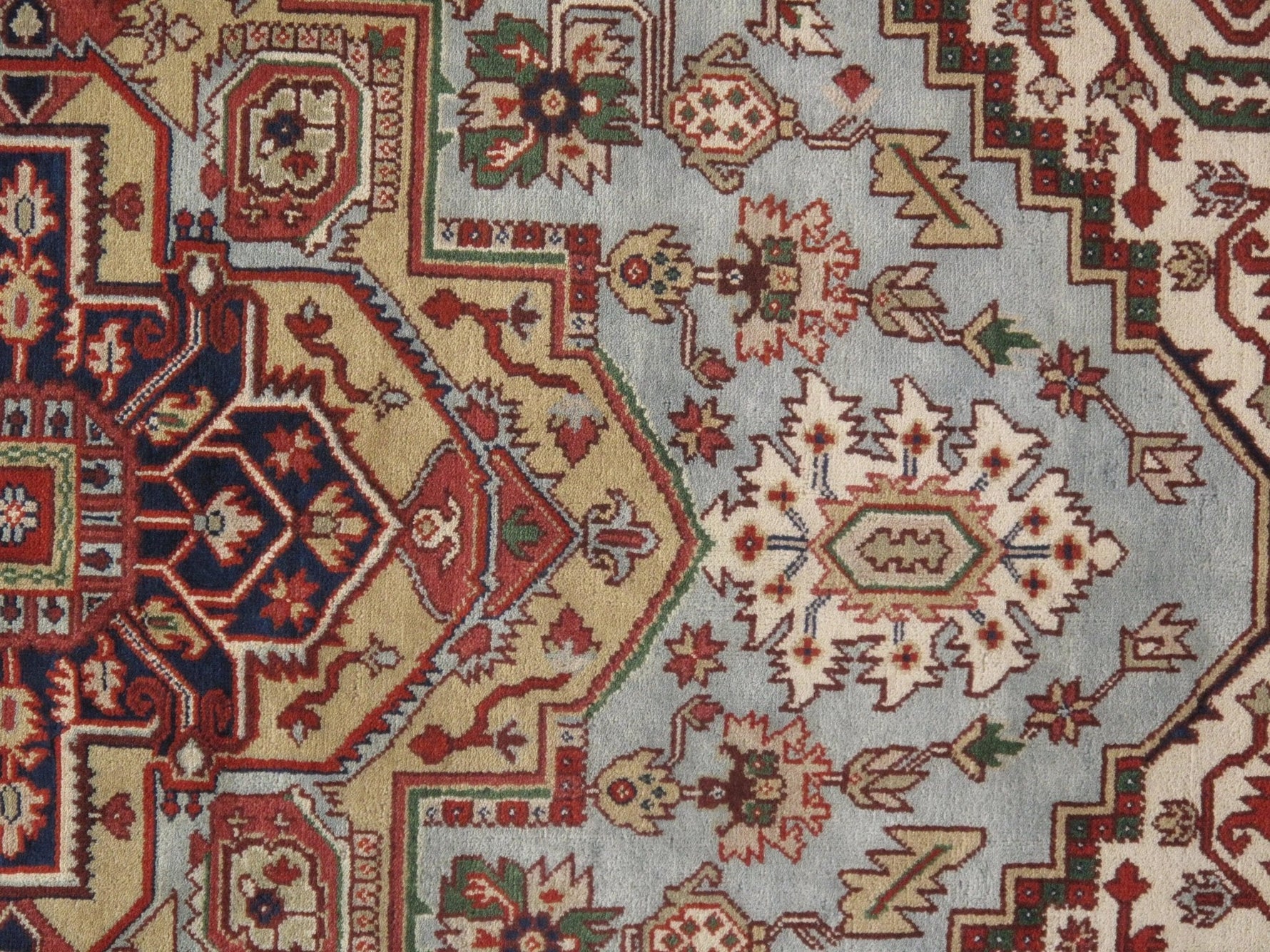 Canvello Light Blue Serapi Design Rug - 9' X 12'-2