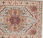 Canvello Light Blue Serapi Design Rug - 9' X 12'-3