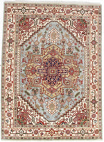 Canvello Light Blue Serapi Design Rug - 9' X 12'-0
