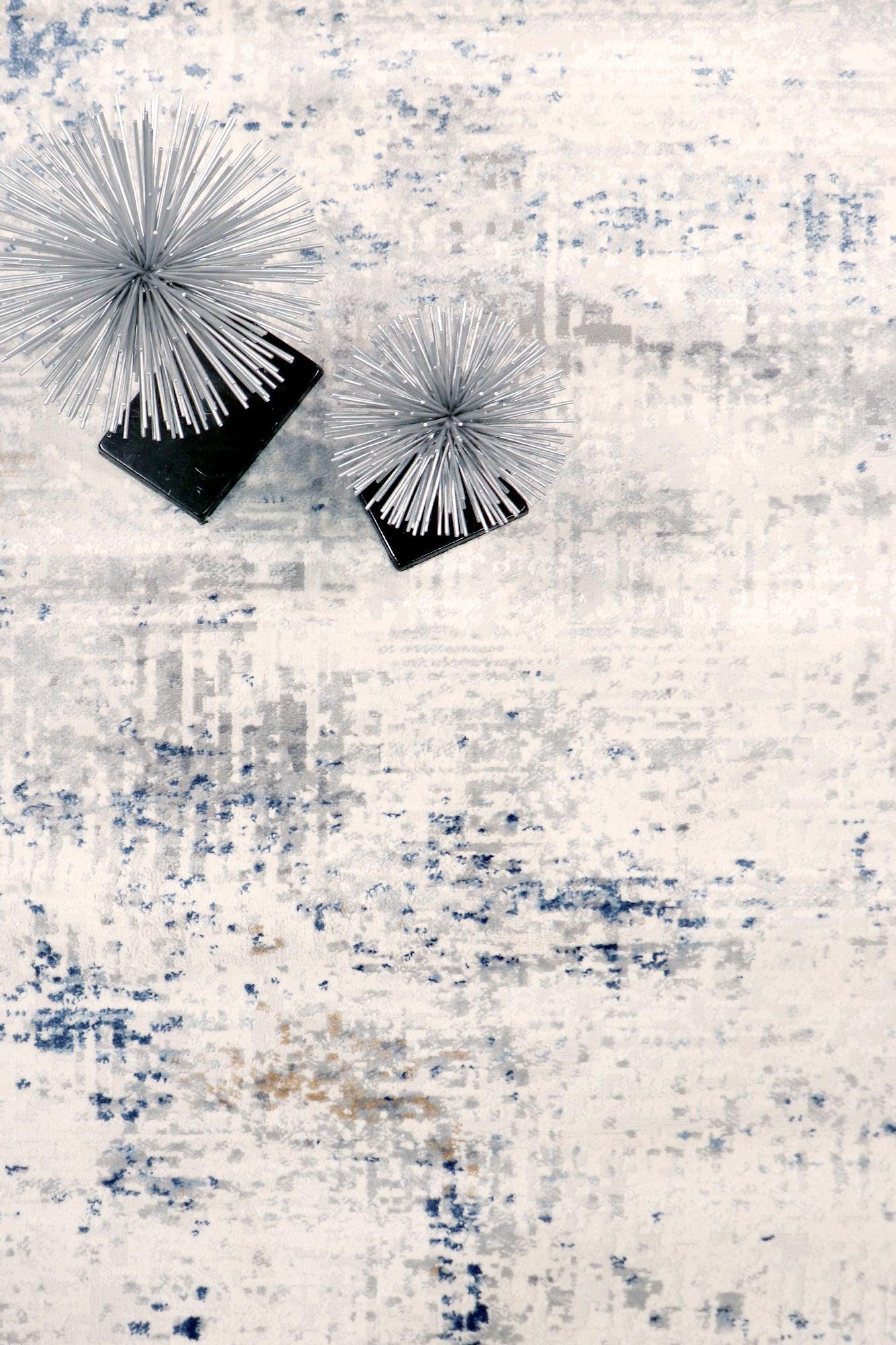 Canvello Light Grey Fabric Area Rug- 2' X 3'-2