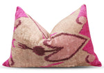 Canvello Luxury Decorative Earth Tones Pink Pillow With Down Insert- 16x24 in-2