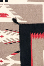 Canvello Navajo Style Hand-Woven Wool Mocha Area Rug- 8'2" X 9'10"-3