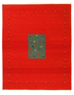 Canvello Red Sumac Gabbeh Design Rug - 8' X 10'-0