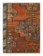 Canvello Rust Fine hand Knotted Azarbijan Kazak Runner - 3'2'' X 8'2''-2