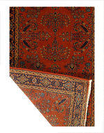 Canvello Silkroad Design Antique Sarouk Design Runner - 2'6'' X 5'8''