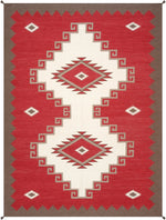 Canvello Tuscany Reversible Wool Ivory Area Rug- 9'1'' X 12' 2''-0