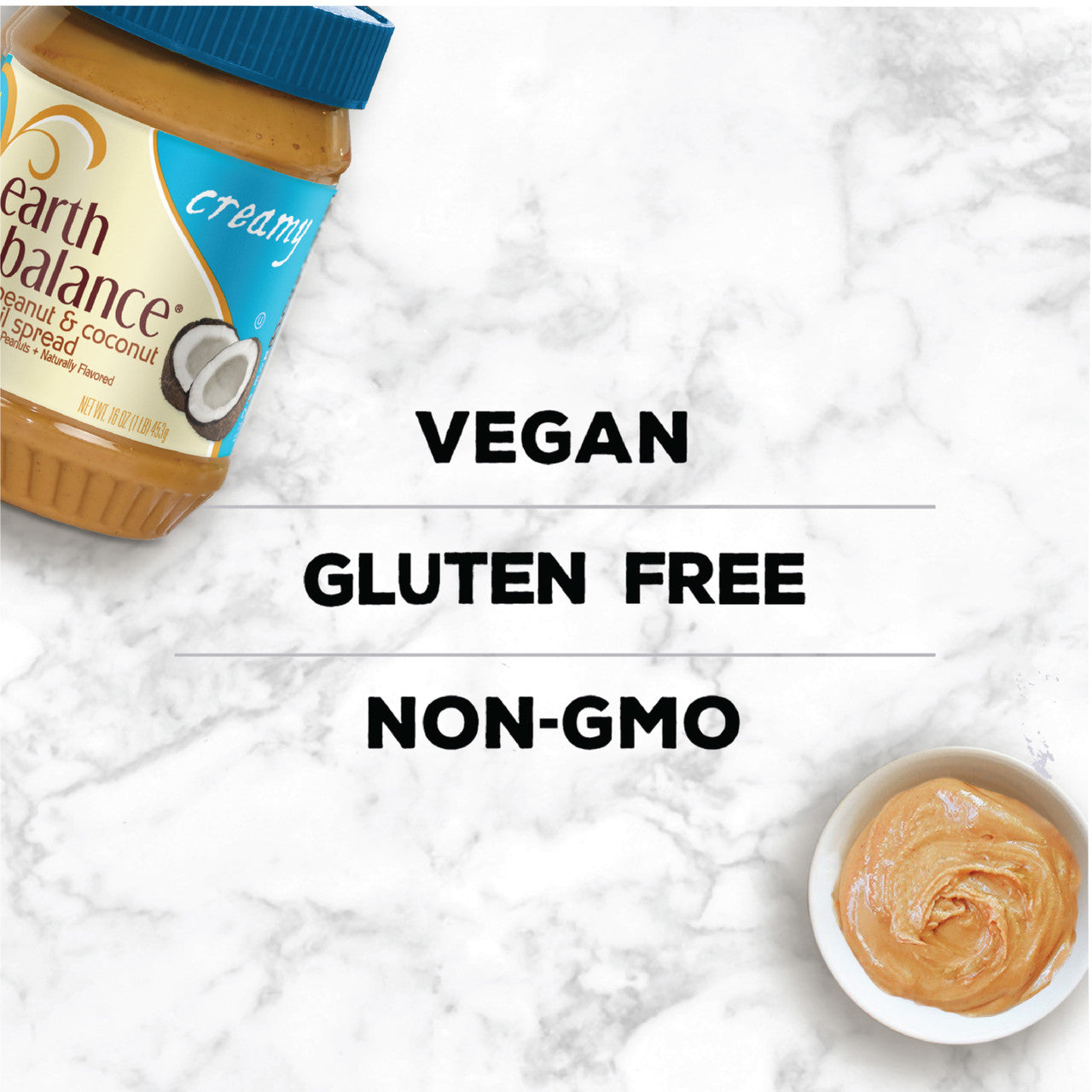 Earth Balance Creamy Coconut Peanut Butter (12x16 Oz)