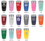 Canyon Lake Map Tumbler Travel Mug Insulated Laser Engraved Coffee Cup Texas 20 oz