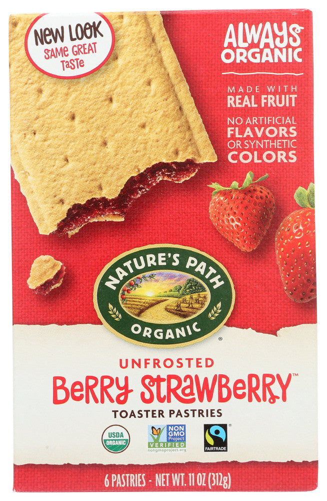 Nature's Path Un-Frosted Strawberry Toaster Pastry (12x11 Oz)-0