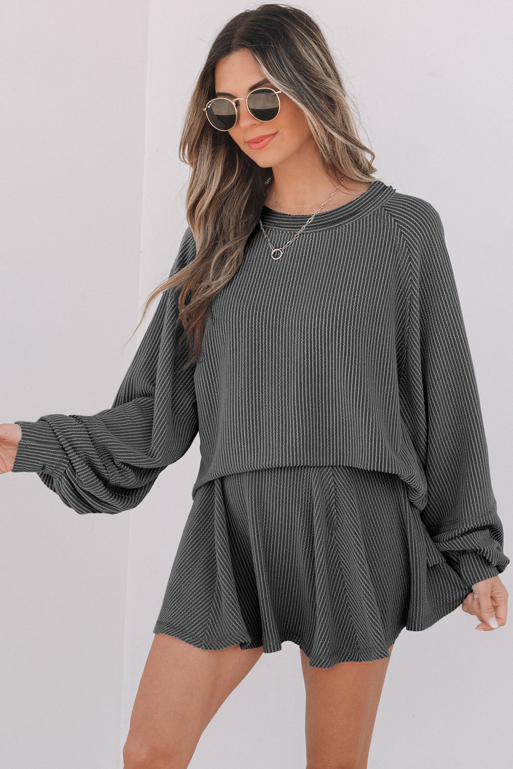 Scarlett Corded Lantern Sleeve Top
