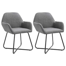 Load image into Gallery viewer, Set of 2 Dining Chairs in Dark Gray Fabric by Blak Hom