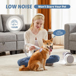 Professional Dog Grooming Clippers with 2.5L Cup, 3 Suction Modes, Cordless Clippers, 5 Groomer Tools, Low Noise Pet Hair Trimmer for