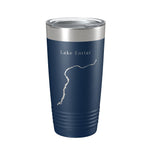 Lake Entiat Map Tumbler Travel Mug Insulated Laser Engraved Coffee Cup Washington 20 oz