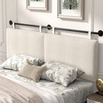 Adjustable Wall Mounted Queen Size Headboard with Tufting-0