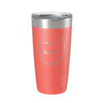 Ohio Tumbler Home State Travel Mug Insulated Laser Engraved Map Coffee Cup 20 oz