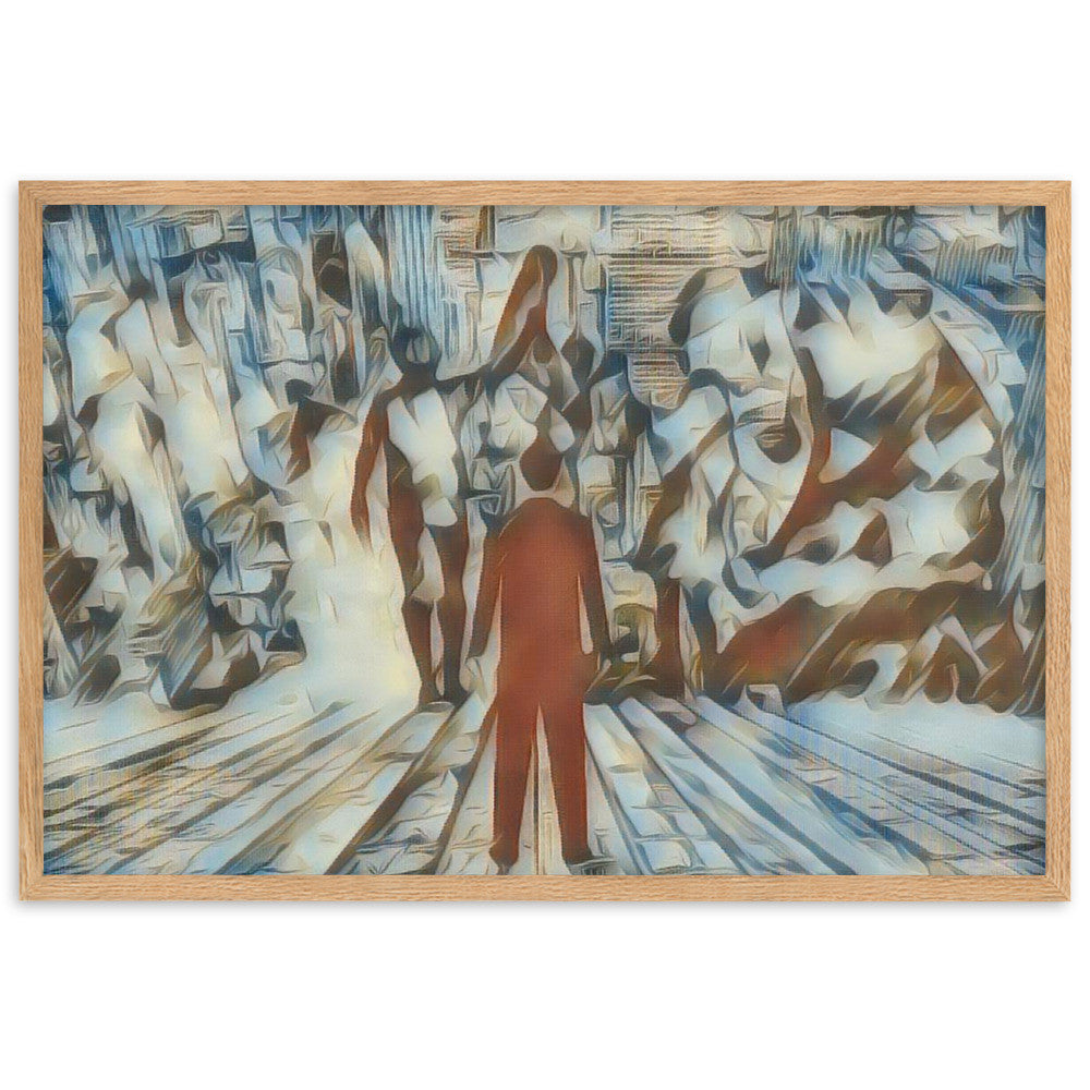 I SAW MY ENTIRE LIFE PASS THROUGH YOUR EYES Velvet Edition Framed Poster-0