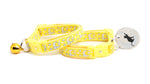 Silver Moons and Stars on Yellow Cat Collar