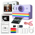 NNETM Portable Photo Printer Camera with Rechargeable Battery