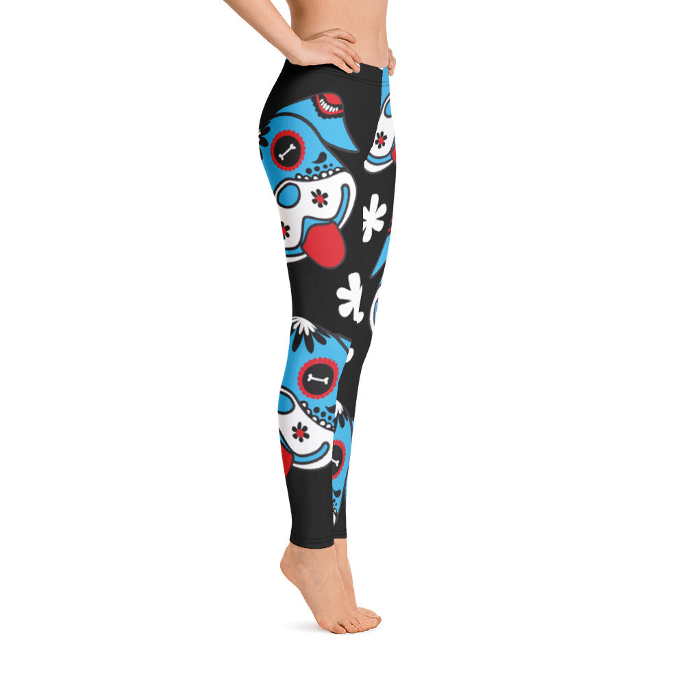 Day of the Dog Blue Leggings