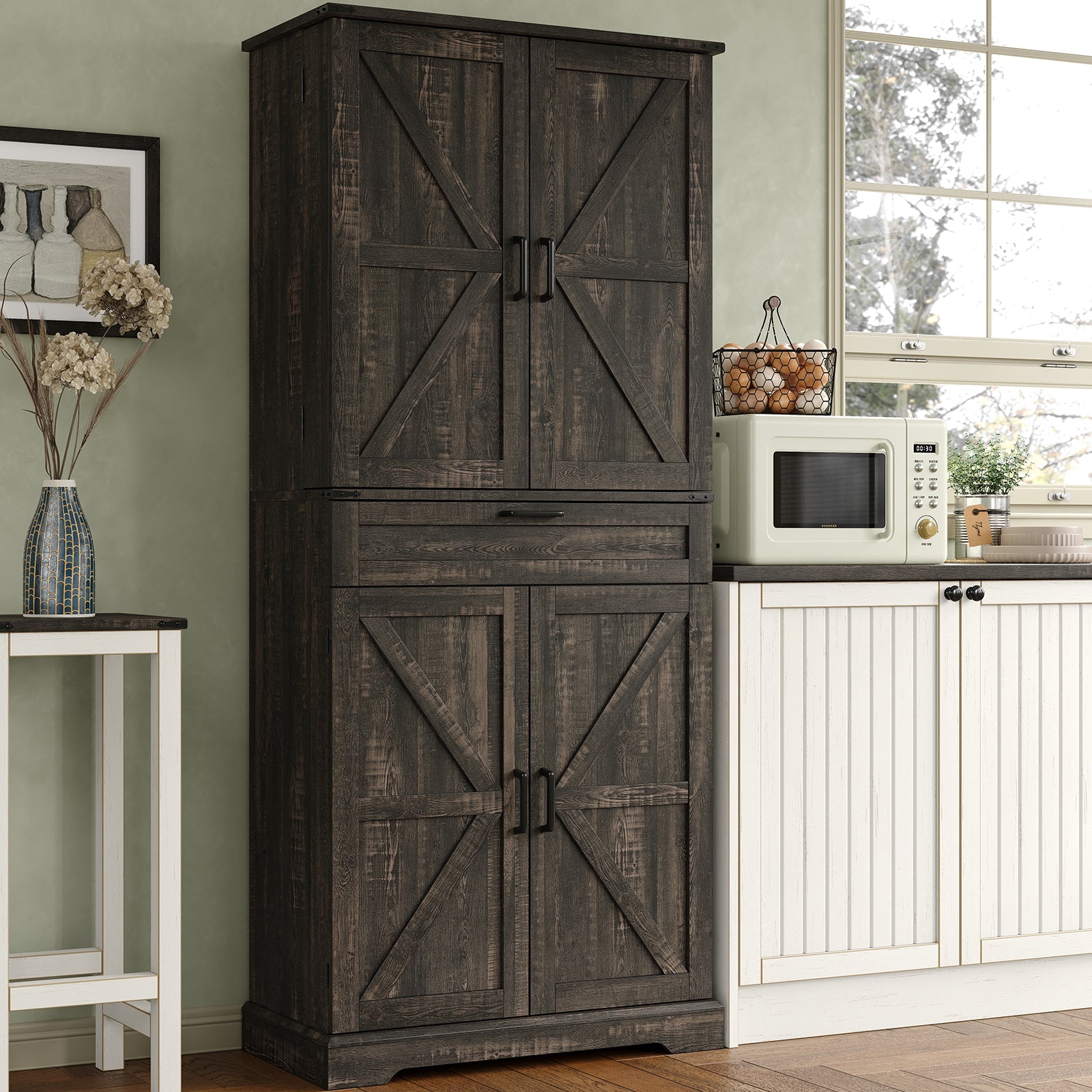 Vektaya US-SC001  72'' Tall Kitchen Storage Pantry Cabinet